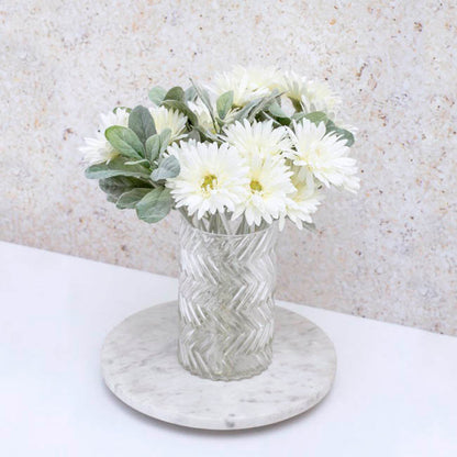 Gerbera Aztec White (10cmDx54cmH)