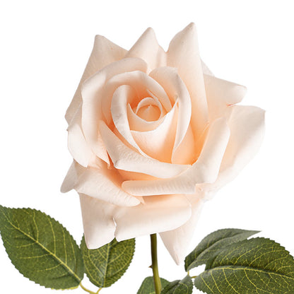Siena Real Touch Rose Full Bloom Soft Peach (60cmH)