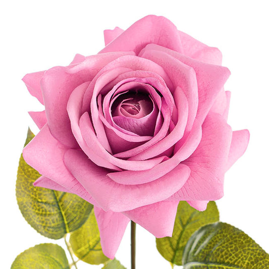 Bella Real Touch Rose Full Bloom Lge Dusty Pink (12cmx65cmH)