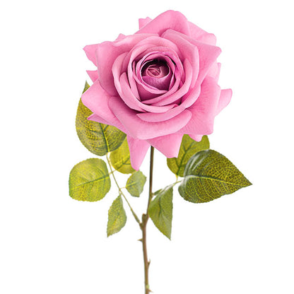 Bella Real Touch Rose Full Bloom Lge Dusty Pink (12cmx65cmH)