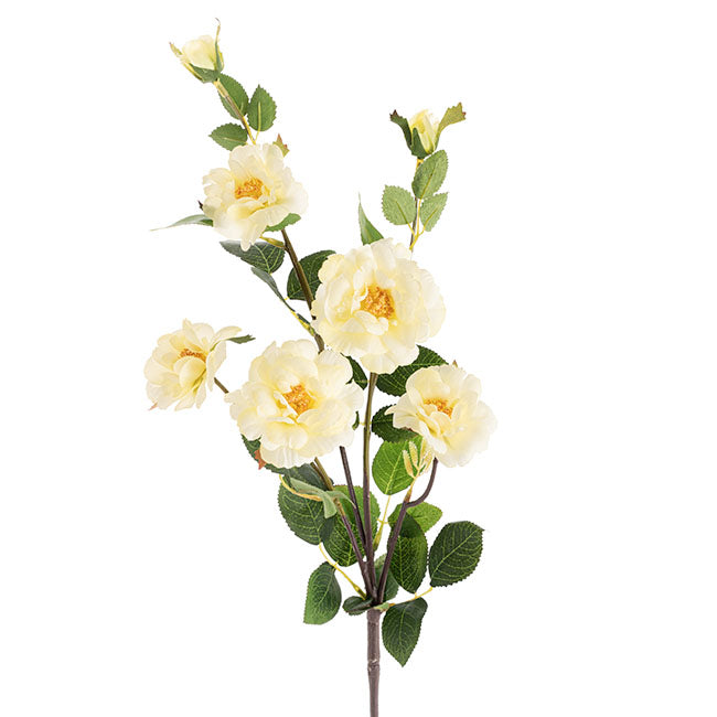 Iceland Rose Spray x 7 Head Light Yellow (72cmH)