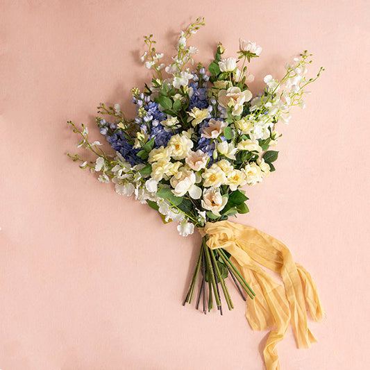 Iceland Rose Spray x 7 Head Light Yellow (72cmH)