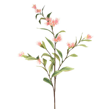 Real Touch Eucalyptus Ficifolia Gum Spray Pink (110cmH)