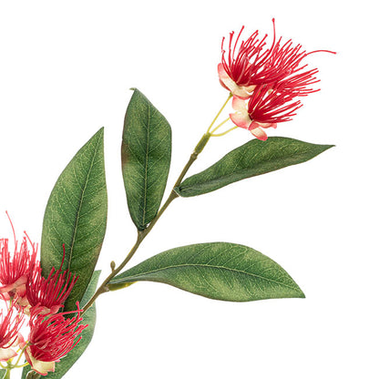 Real Touch Eucalyptus Ficifolia Gum Spray Red (110cmH)