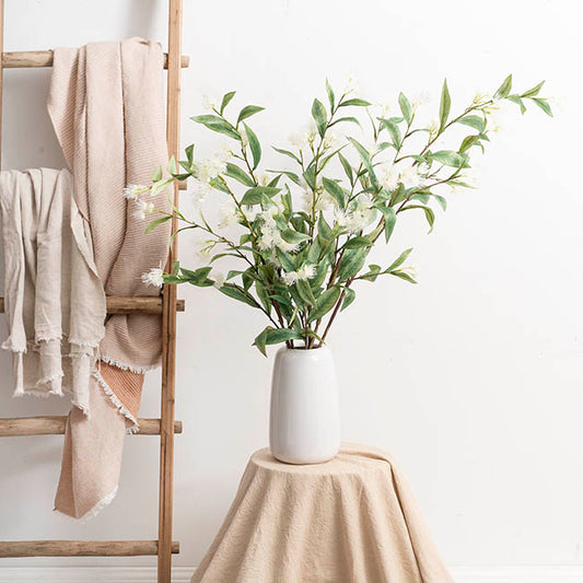 Real Touch Eucalyptus Ficifolia Gum Spray White (110cmH)