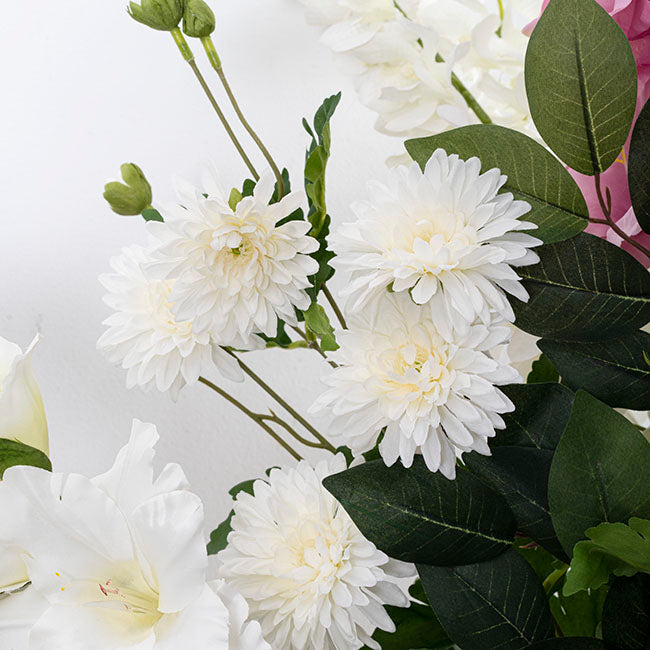 Chrysanthemum x 7 Head Spray White (83cmH)