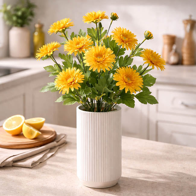 Chrysanthemum x 7 Head Spray Yellow (83cmH)