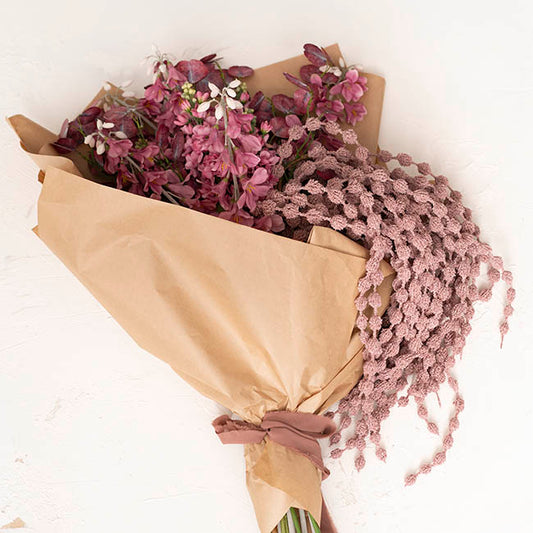 Cascading Thistle Spray Dusty Pink (105cmH)