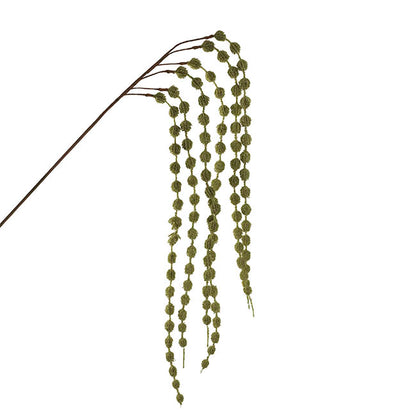 Cascading Thistle Spray Olive Green (105cmH)