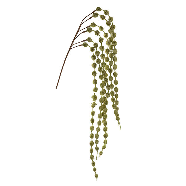 Cascading Thistle Spray Olive Green (105cmH)