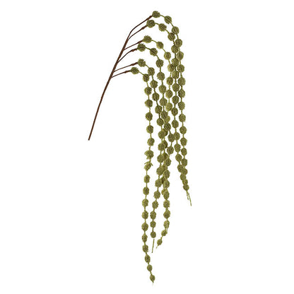 Cascading Thistle Spray Olive Green (105cmH)