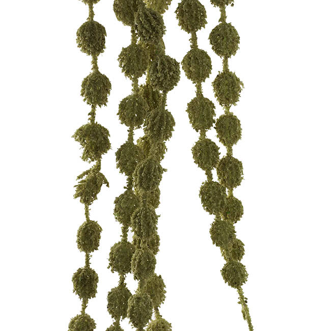 Cascading Thistle Spray Olive Green (105cmH)
