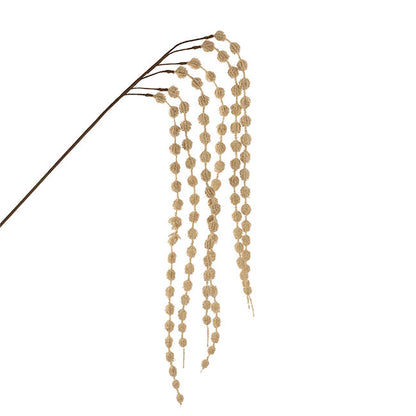 Cascading Thistle Spray Nude Beige (105cmH)