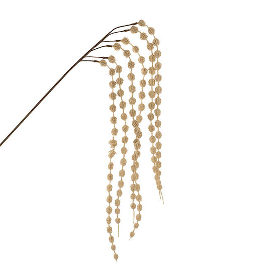 Cascading Thistle Spray Nude Beige (105cmH)