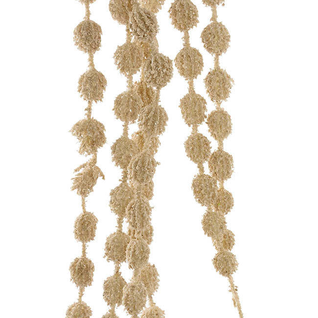 Cascading Thistle Spray Nude Beige (105cmH)