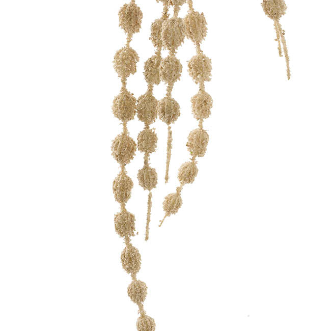 Cascading Thistle Spray Nude Beige (105cmH)