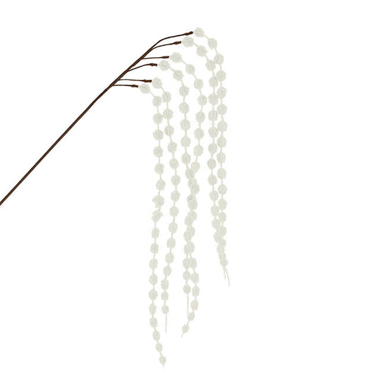 Cascading Thistle Spray White (105cmH)