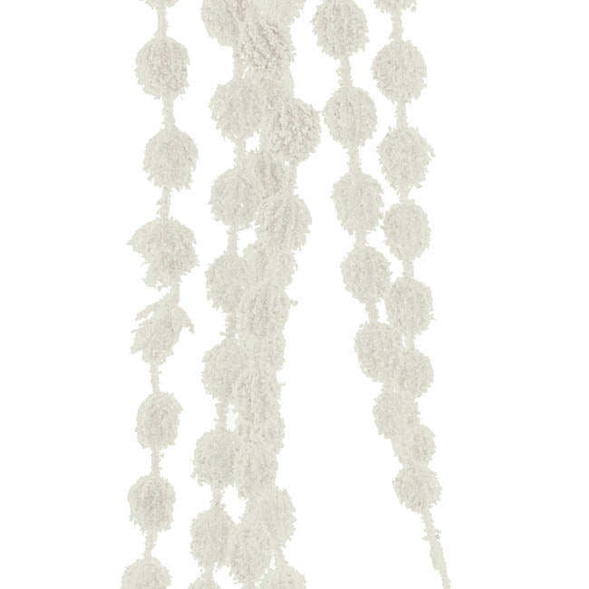 Cascading Thistle Spray White (105cmH)