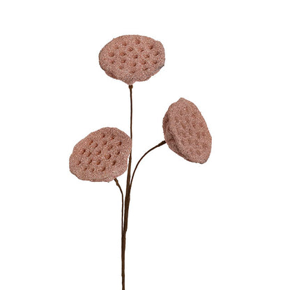 Lotus Pod Spray Dusty Pink (63cmH)