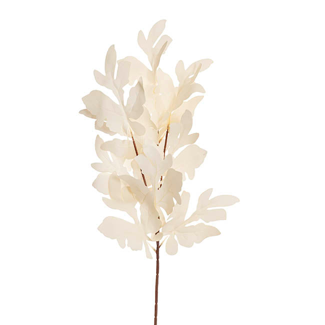 Maple Leaf Spray Off White (80cmH)