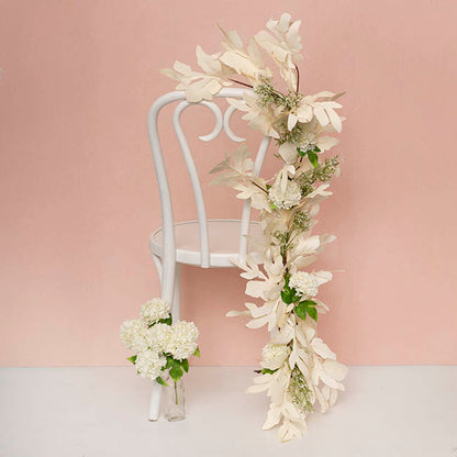 Maple Leaf Spray Off White (80cmH)
