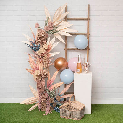 Hart's Tongue Fern Leaf Spray Dusty Pink (80cmH)