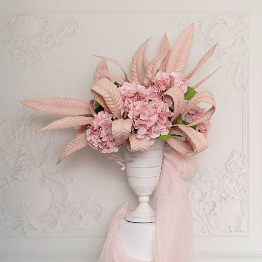 Hart's Tongue Fern Leaf Spray Powder Pink (80cmH)