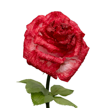 Giant Romantic Paper Roses w Base Set 3 Red (160cmH)
