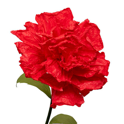 Giant Paper Rose Stem Red (40cmDx155cmH)