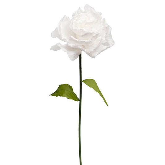 Giant Paper Rose Stem White (40cmDx155cmH)