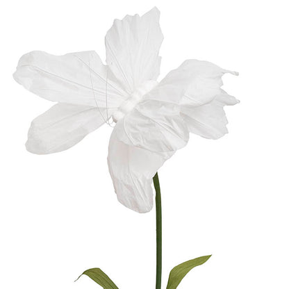 Giant Paper Butterfly White (60x40x130cmH)