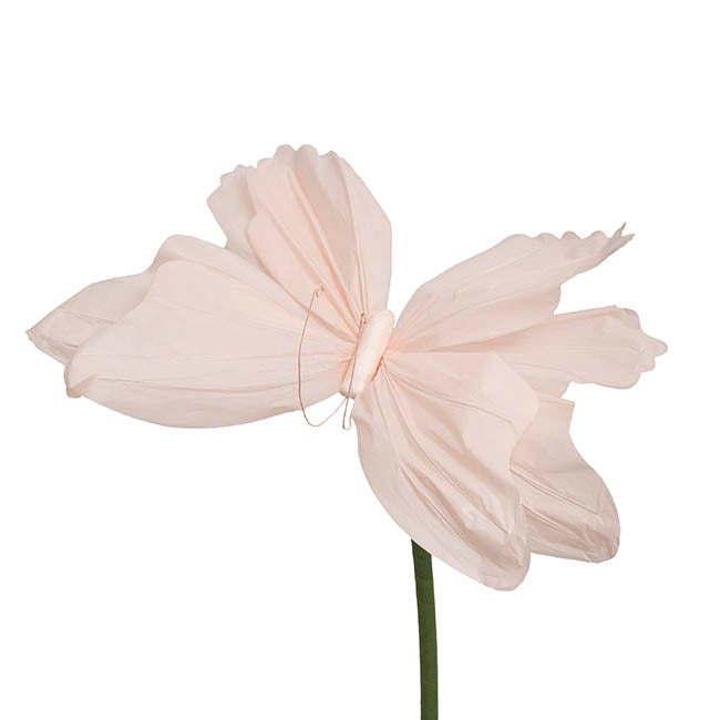 Large Paper Butterfly Soft Pink (50x35x90cmH)