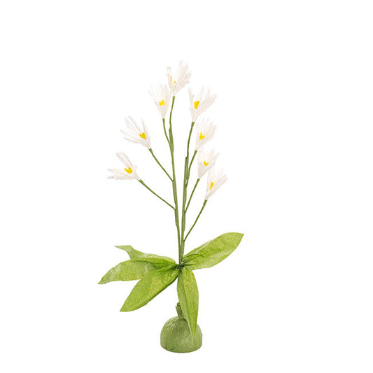 Bell Flower Large Paper x 7 Heads White (65cmH)