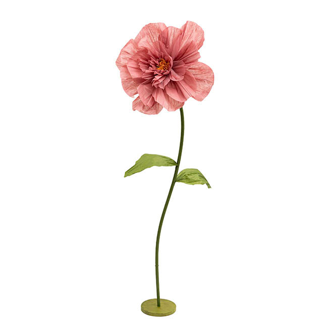 Giant Paper Peony Stem Dusty Pink (40cmDx158cmH)