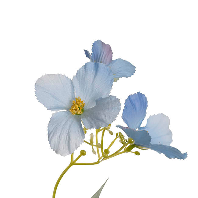 Raspberry Flower Spray Blue (65cmH)