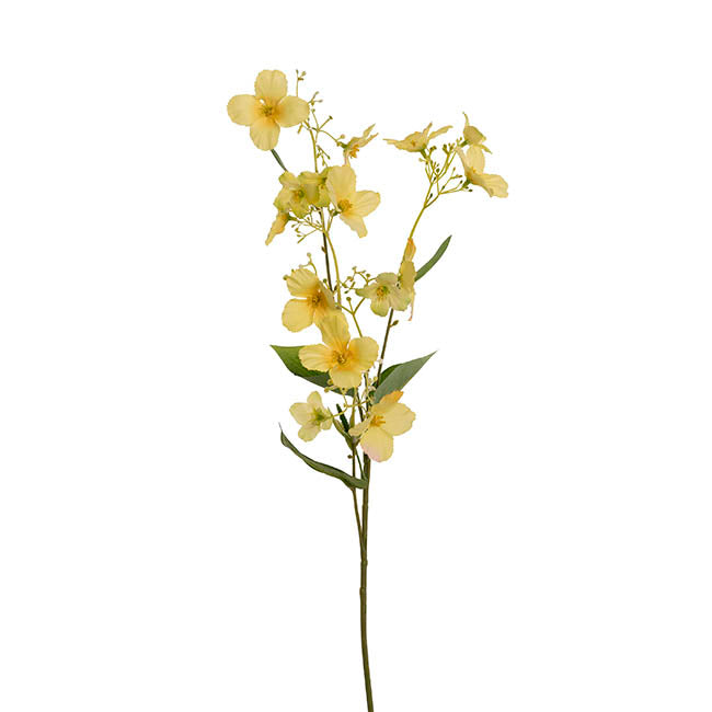 Raspberry Flower Spray Yellow (65cmH)