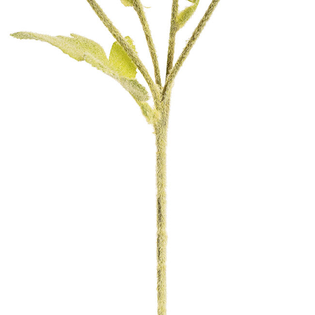 Poppy Spray 4x Flowers Black Centre Red (58cmH)