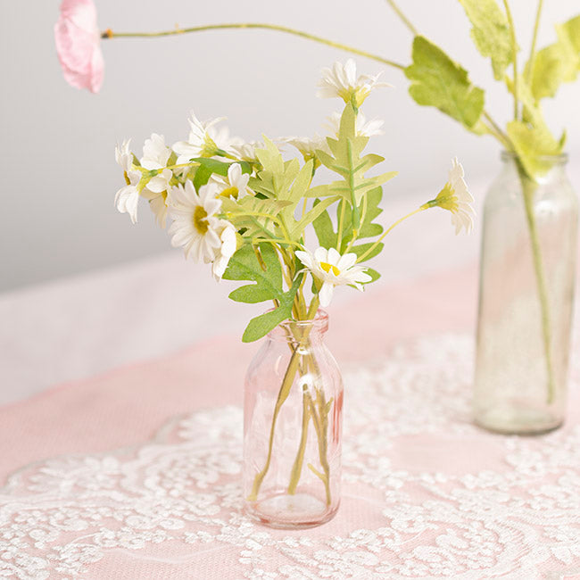 Daisy Spray 15x Flowers White (3.5cmDx63cmH)