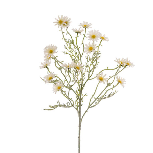 Daisy Spray 20x Flowers White (3.5cmDx72cmH)