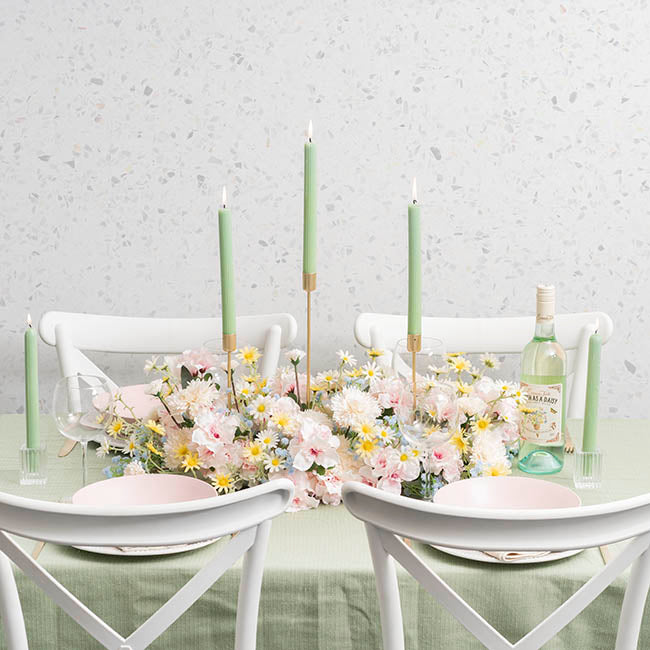 Daisy Spray 20x Flowers White (3.5cmDx72cmH)