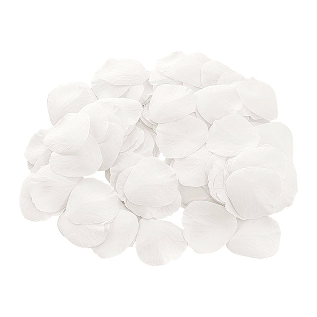 Rose Petals Pure White 5cmD (120PC Bag)