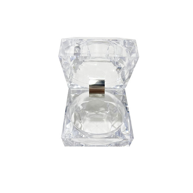 Mini Diamond Shape Acrylic Box Clear (4.5cmH)