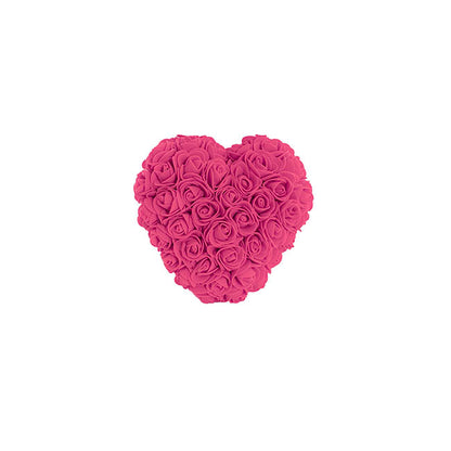 Amore Rose Love Heart Hot Pink (12cmH)