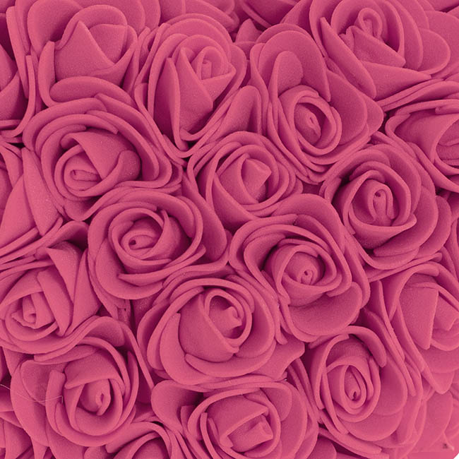 Amore Rose Love Heart Hot Pink (12cmH)