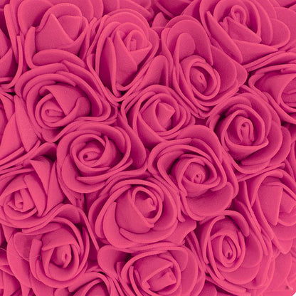 Amore Rose Love Heart Hot Pink (12cmH)