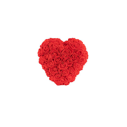 Amore Rose Love Heart Red (12cmH)