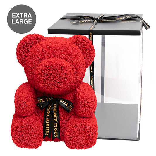 Amore Giant Rose Bear Red (60cmH)