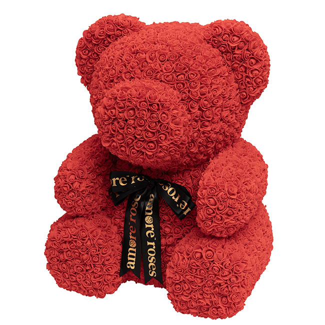 Amore Giant Rose Bear Red (60cmH)