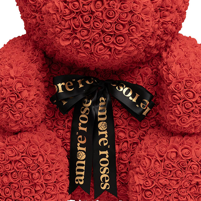Amore Giant Rose Bear Red (60cmH)