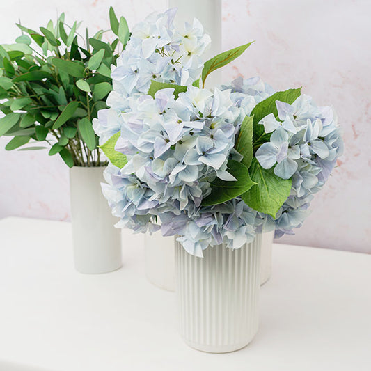Real Look Hydrangea Soft Cream Blue (16cmDx65cmH)